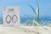 Acyrlic Arch ARC Watercolor Leather Earrings